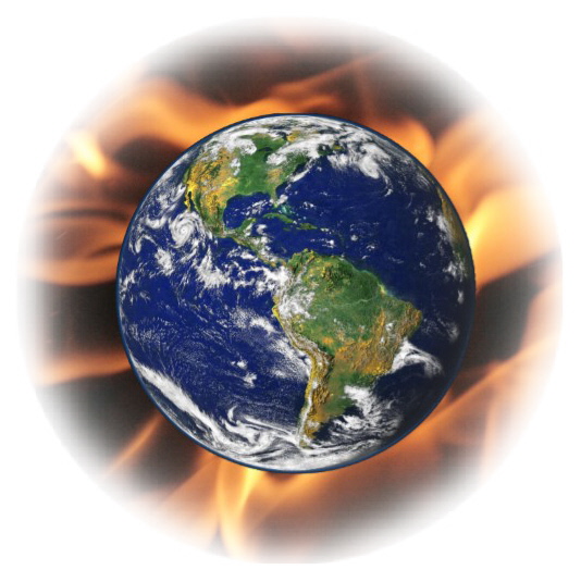 Earth in Flames Oval